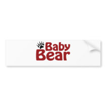 Baby Bear Claw Bumper Sticker