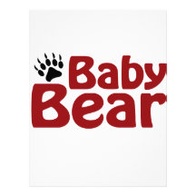 Baby Bear Claw Letterhead Template
