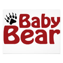 Baby Bear Claw invitations