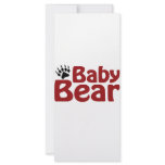 Baby Bear Claw Full Color Rack Card