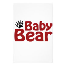 Baby Bear Claw Stationery