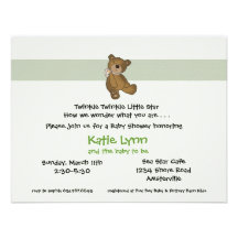Baby Bear Invitation