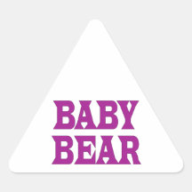 Baby Bear Triangle Stickers