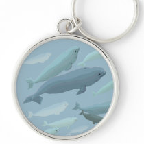 Baby Beluga Whale Keychain Whale Art Gifts