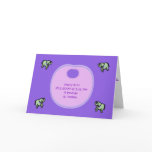 Baby Bib Birth Announcement Greeting Card