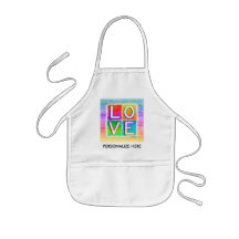 Baby Bib - LOVE Pop Art Apron