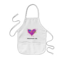 BABY BIBS - HEARTS A FIRE! APRONS