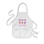 Baby Bibs - Pop Art Crazy Hearts 2 Apron