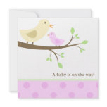 Baby Bird and Mom Shower Invitations