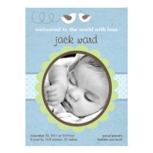 Baby Bird Birth Announcement