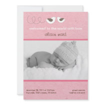 Baby Bird Birth Announcement