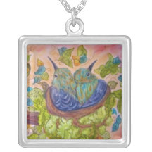 baby bird necklace square