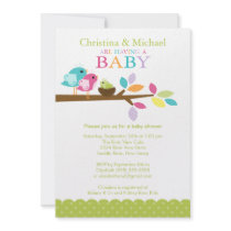 Baby Bird Nest Baby Shower Invitations