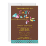 Baby Bird Nest Boy Baby Shower Invitations