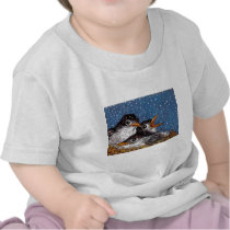 BABY BIRDS IN SNOW TEE SHIRT