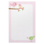 Baby Bird's Nest (pink) Stationery Paper