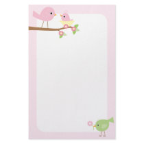 Baby Bird's Nest (pink) Stationery Paper