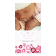Baby Birth Announcement Custom Made Photo Card