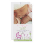 Baby Birth Announcement Custom Made Photo Card