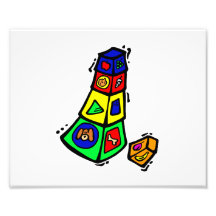 baby block toy graphic square animals art photo