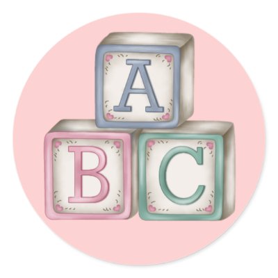 Baby Blocks Stickers by mrssocolov