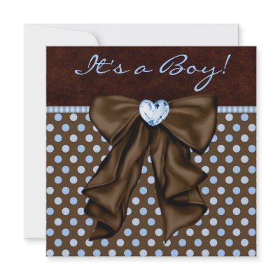 Baby Blue Brown Baby Boy Shower by BabyCentral