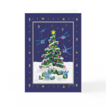 Baby Blue Dragons Christmas Card