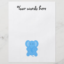 Baby blue elephant flyer