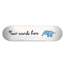 Baby blue elephant skateboard decks