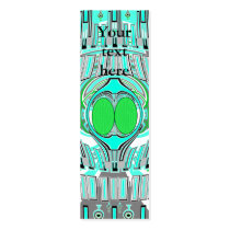 Baby blue green superfly design