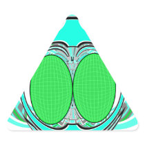 Baby blue green superfly design