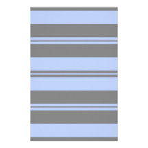 Baby Blue & Grey Scrapbook Paper Personalized Stationery