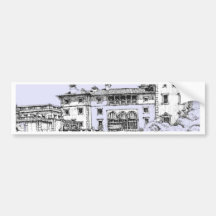 Baby blue ink sketch bumper sticker