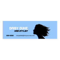 baby blue mini business cards