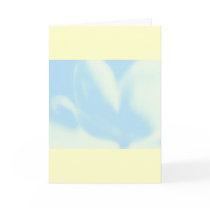 Baby Blue, Mod Tulip, Greeting Card Template