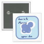 baby blue pacifier Soon to be mommy buttons