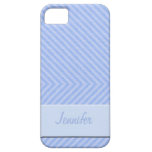 Baby Blue Stripes Pattern iPhone 5 Case