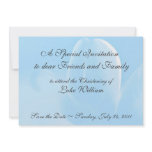 Baby Blue Tulip, Christening Invitation Template