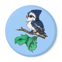 Baby Bluejay Magnet