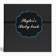 Baby book (blue) 3 ring binders