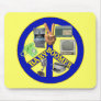 Baby Boomer Peace Symbol Mousepad
