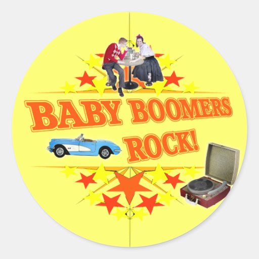 Baby Boomers Rock Sticker