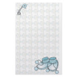 Baby Bootie Blue Stationary stationery