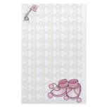 Baby Bootie Pink Stationary stationery