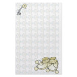 Baby Bootie Yellow Stationery