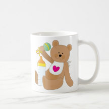 Baby Bottle And Bib Mugs
