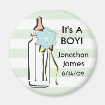 Baby Bottle- Boy Magnet