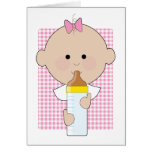 Baby Bottle Girl Cards