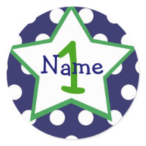 Baby Boy 1st Birthday Sticker