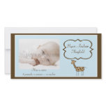 Baby Boy Announcement Photo Card photo cards